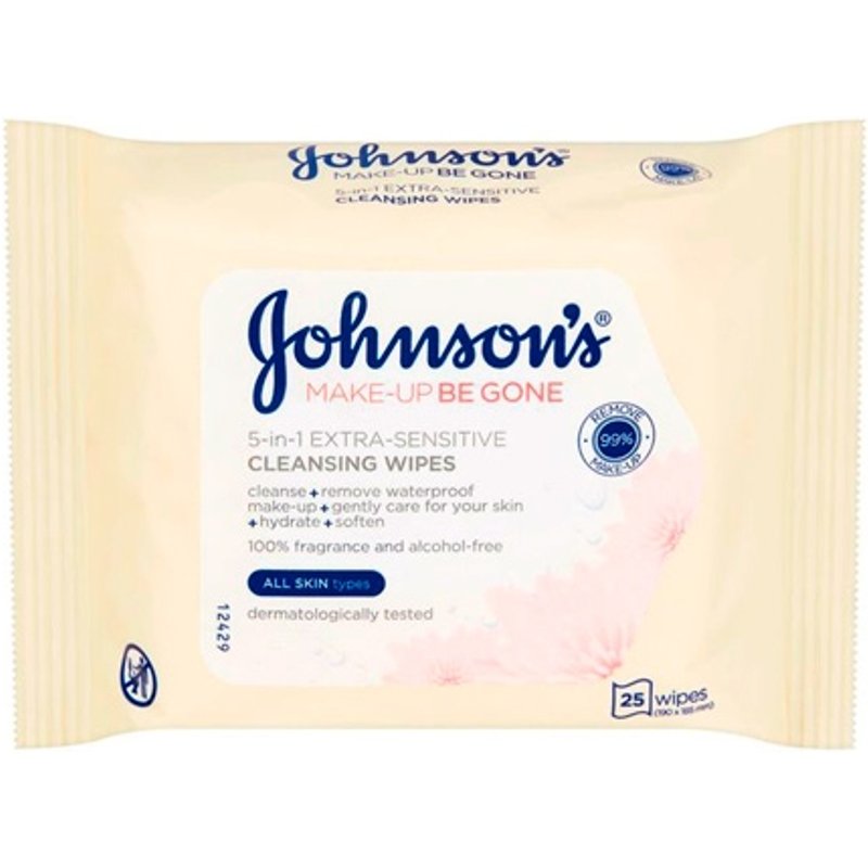Johnson's 5-in-1 Extra Sensitive Wipes - 25 pcs