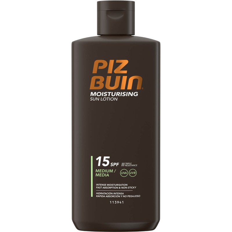 Piz Buin Moisturising Sun Lotion - Medium SPF15 200ml