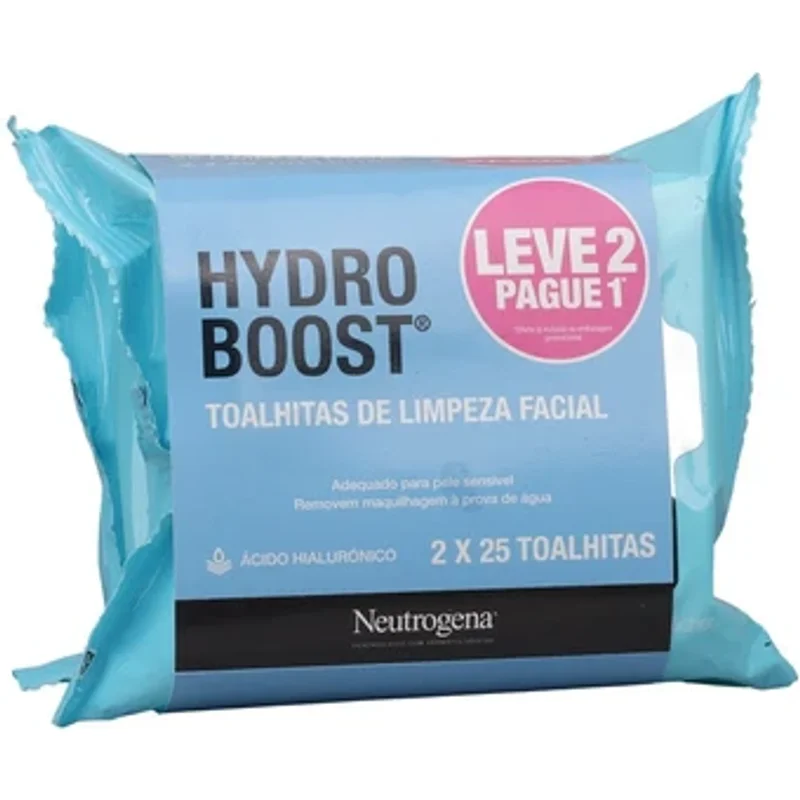 Neutrogena Hydro Boost Cleanser Facial Wipes 2x25