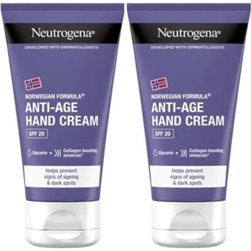Neutrogena Visibly Renew Anti-Ageing Hand Cream SPF 20 2 x 75ml