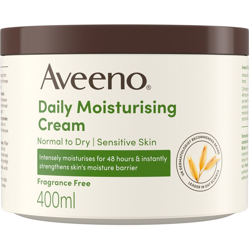 Aveeno Daily Moisturising Cream for Normal, Dry and Sensitive Skin 400ml