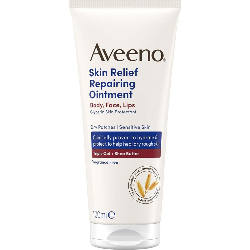 Aveeno Skin Relief Repairing Ointment 100ml for Dry Patches, Sensitive Skin