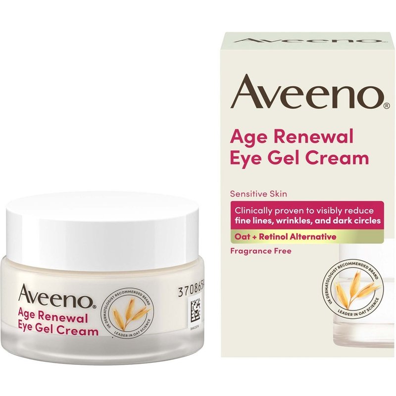 Aveeno Face Age Renewal Eye Gel Cream Retinol Alternative 15ml