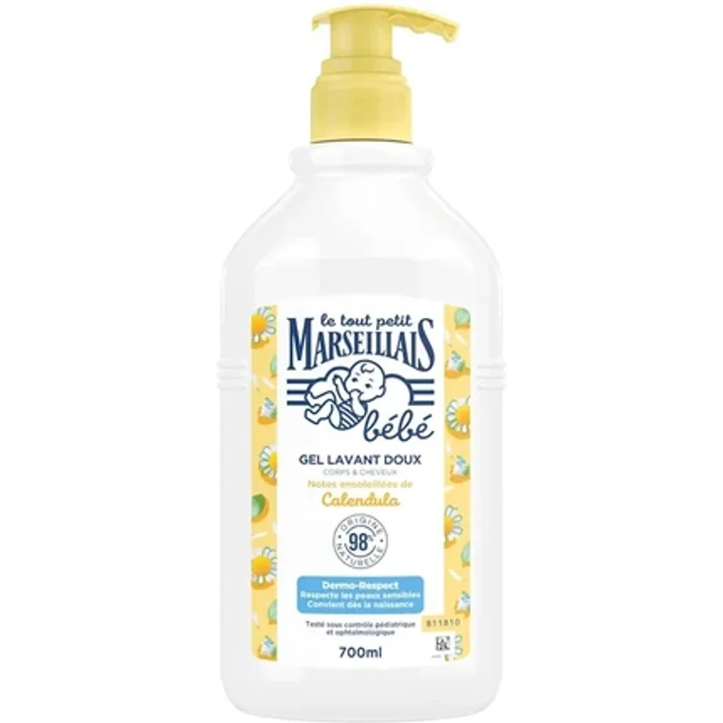 Le Petit Marseillais Baby Body & Hair Calendula Gentle Cleansing Gel 700ml