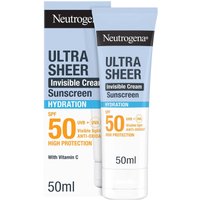 Neutrogena Ultra Sheer Invisible Cream Sunscreen Hydration SPF50
