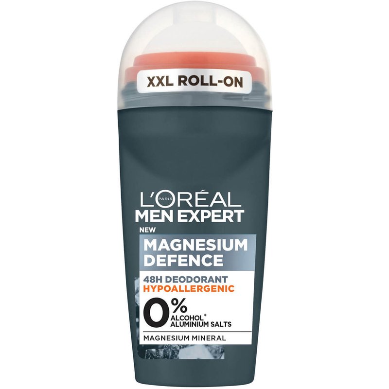 L'Oréal Paris Men Expert Magnesium Defence Hypoallergenic 48 Hour Roll-On Deodorant 50ml
