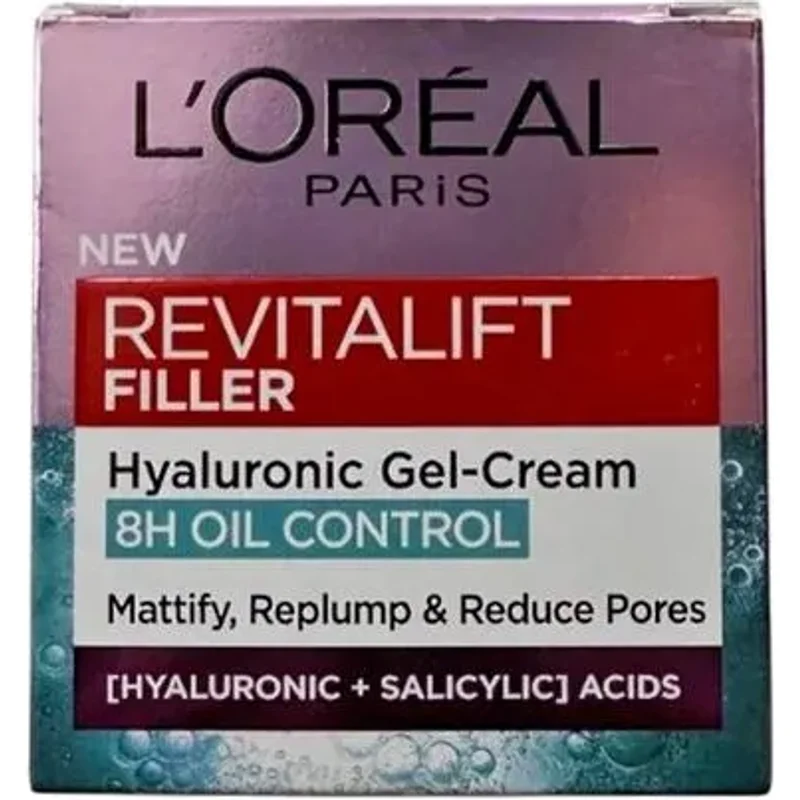 L'Oreal Paris Revitalift Filler 8h Oil Control Hyaluronic Gel Cream 50ml