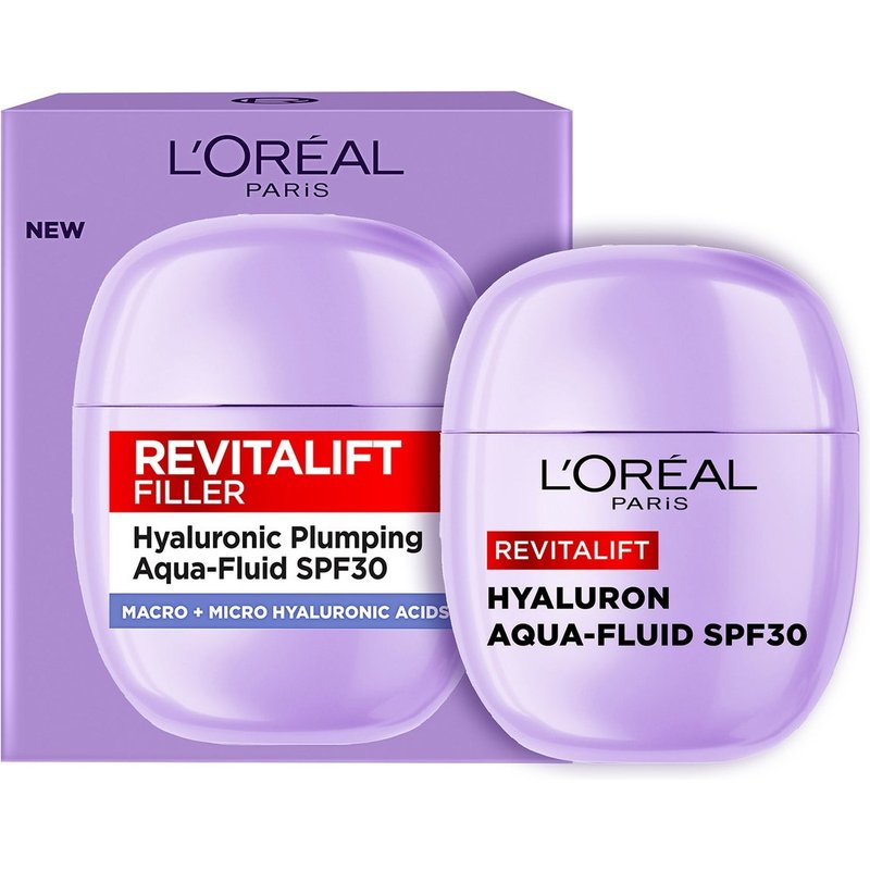 L'Oreal Paris Revitalift Filler Plumping Aqua-Fluid SPF30 Moisturiser 40ml