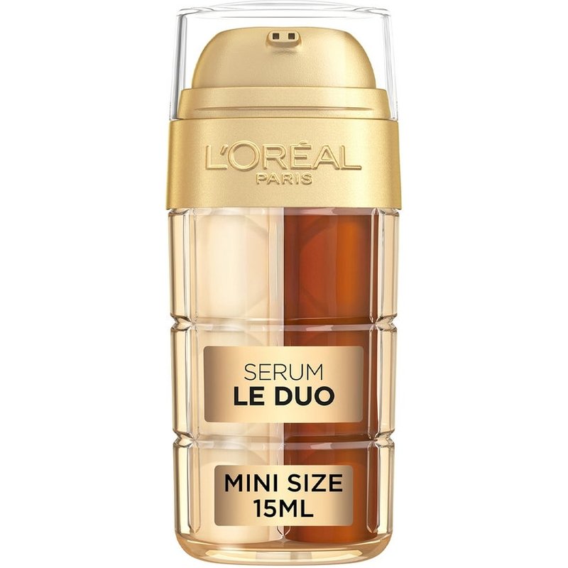 L'Oreal Paris Age Perfect Micro-Collagen Serum, Le Duo Age Defying Serum, Collagen Peptide Booster and Vitamins B3 & C*, Instant Firmness, Radiance, Wrinkles Appear Reduced, 15ml