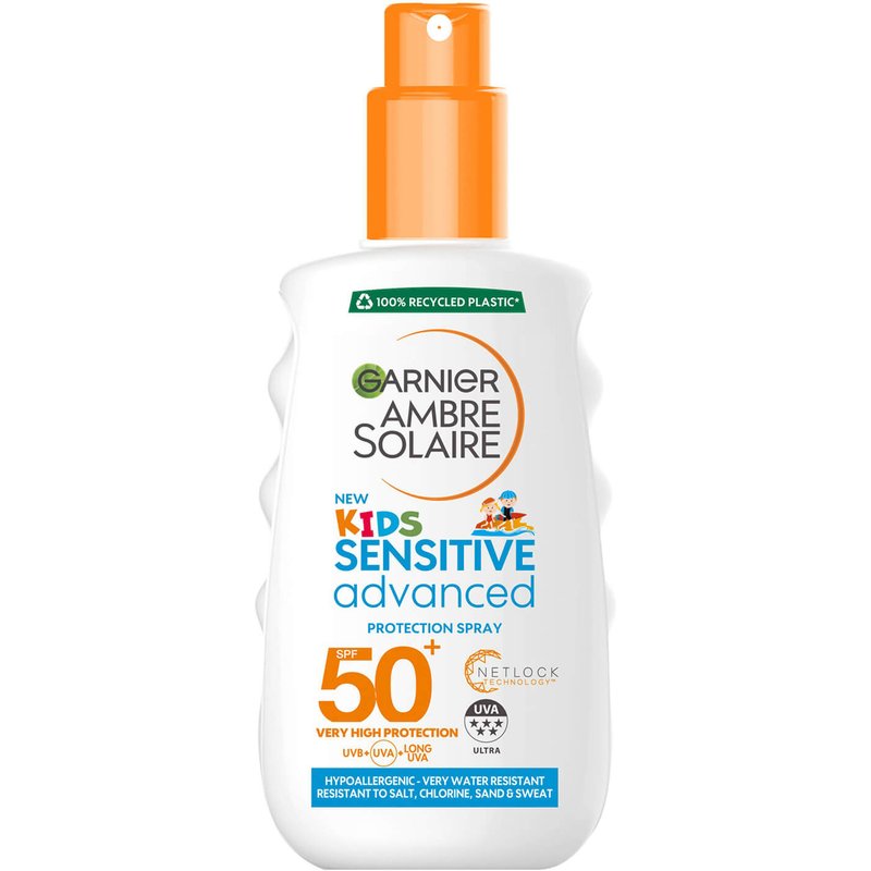 Garnier Ambre Solaire Kids Sensitive Sun Cream Spray SPF 50+ 200ml