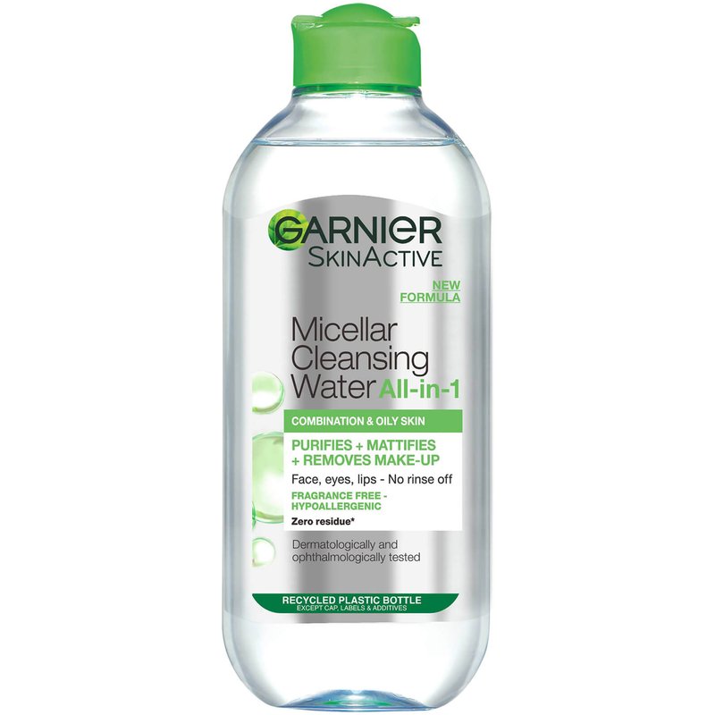 Garnier Micellar Water Facial Cleanser and Makeup Remover for Combination Skin 400ml