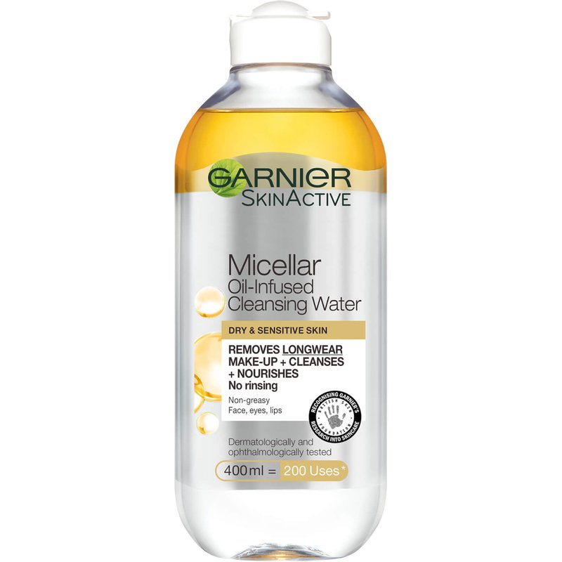 Garnier Micellar Water Oil Infused Facial Cleanser and Makeup Remover 400ml