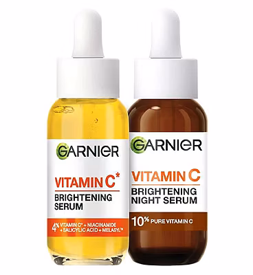 Garnier Vitamin C Day and Night Serum Set for Face, Anti-Dark Spots and Brightening 30ml