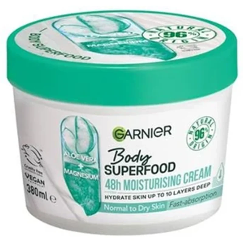 Garnier Superfood 48h Moisturising Cream Aloe Vera 380ml