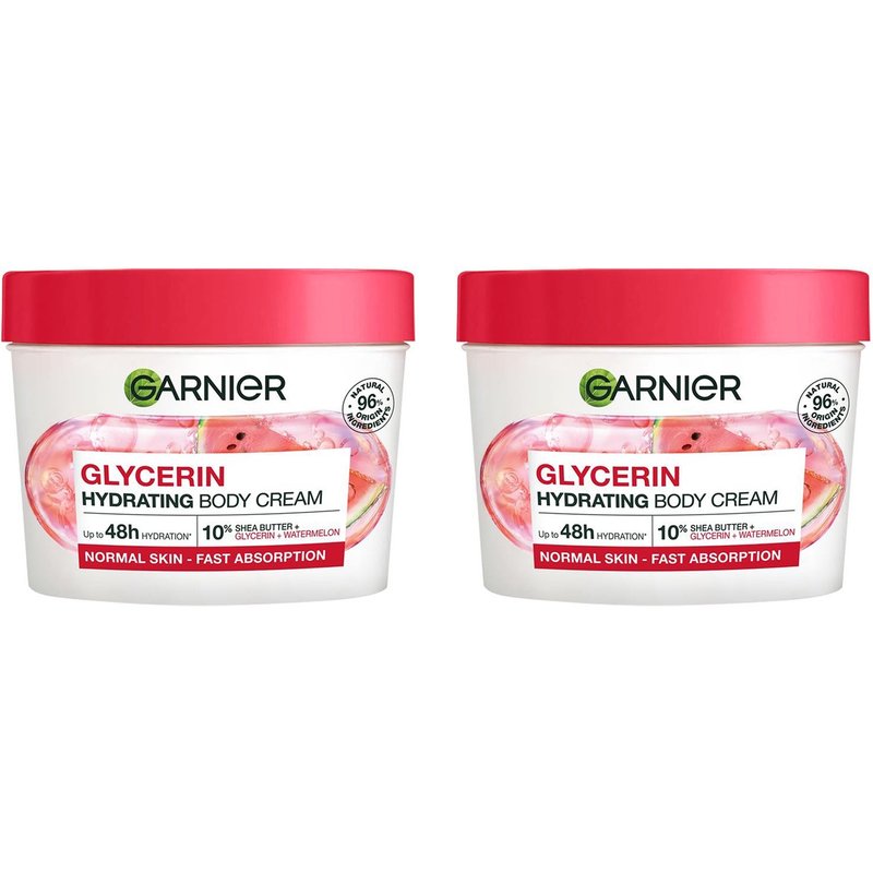 Garnier Body Superfood, Nourishing Body Cream Duos - Watermelon & Hyaluronic Acid