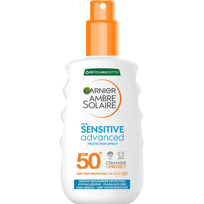 Garnier Ambre Solaire SPF 50+ Sensitive Advanced Sun Spray 150ml