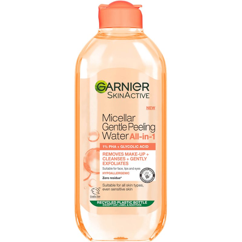 Garnier Micellar Gentle Peeling Water All-in-1 1% PHA and Glycolic Acid 400ml