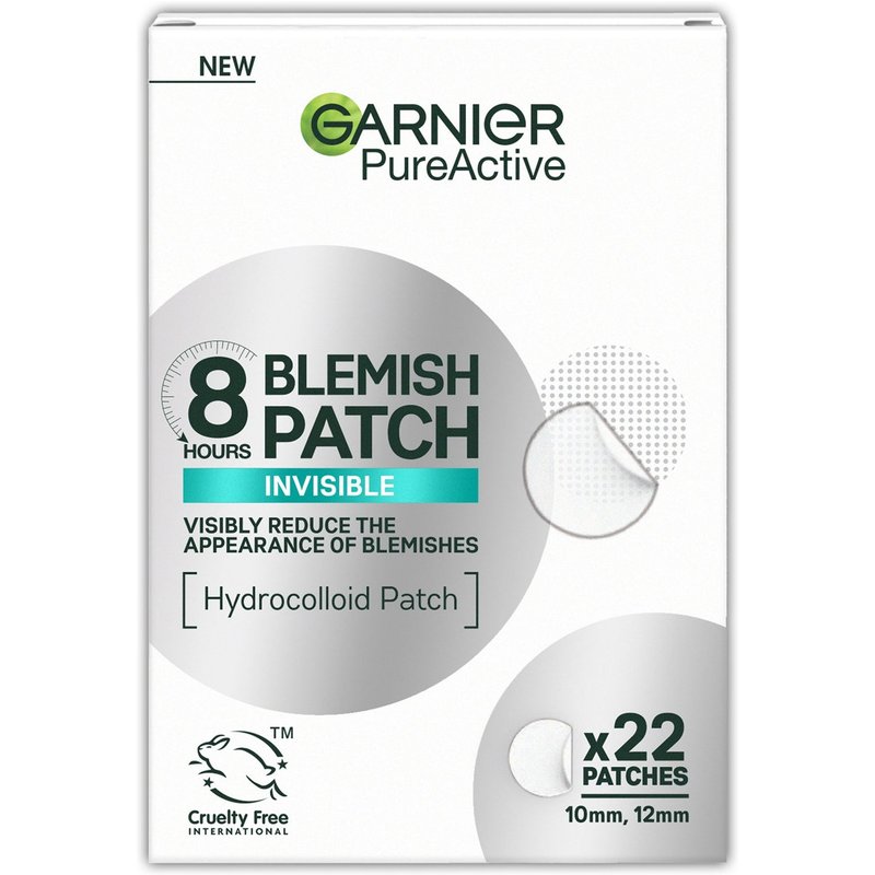 Garnier Pure Active 8hr Invisible Hydrocolloid Blemish Patch Cruelty Free & Vegan - 22 patches