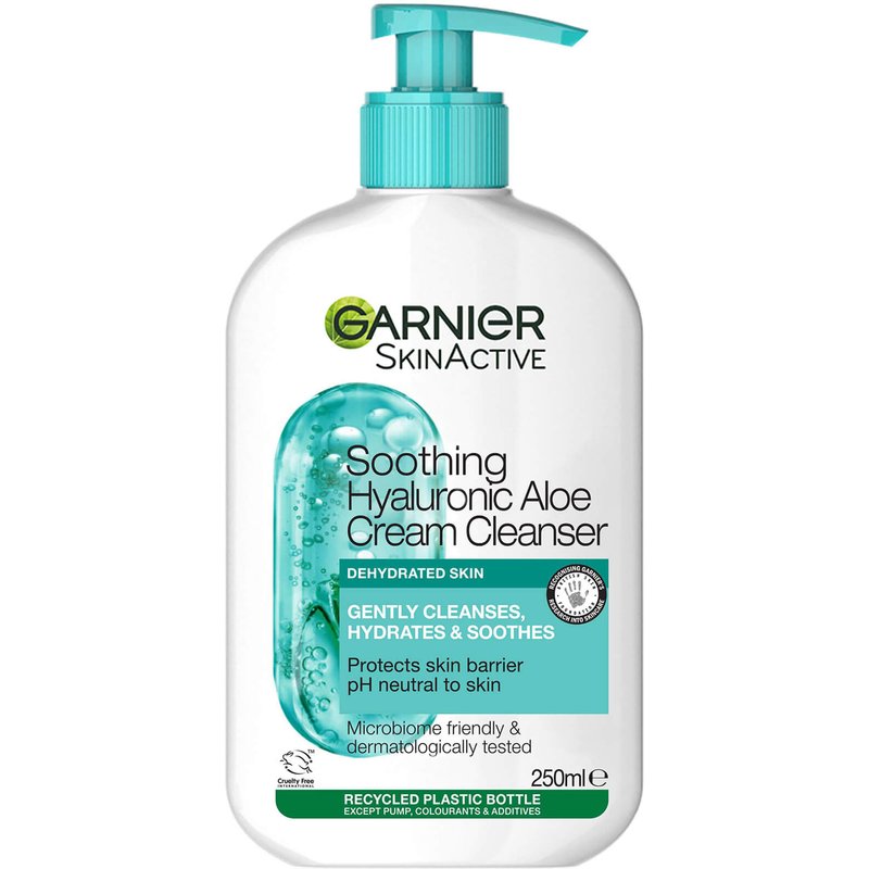 Garnier Skin Active Hyaluronic Aloe Soothing Cream Cleanser 250ml