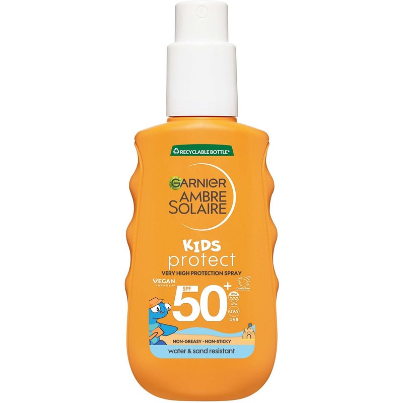 Garnier Ambre Solaire SPF 50+ Kids Sun Cream Spray, 150ml