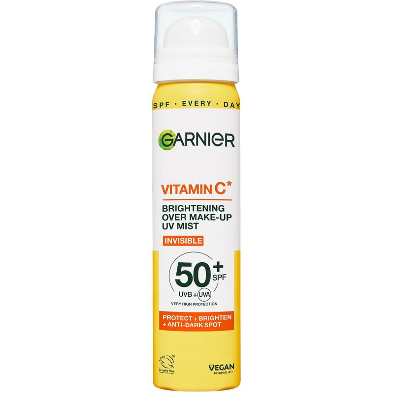 Garnier Vitamin C Brightening Over Make-Up UV Mist Invisible with SPF50+ and Vitamin C 75ml