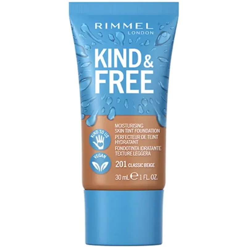 Rimmel Kind & Free Moisturising Skin Tint Foundation 201 Classic Beige