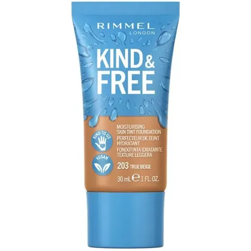 Rimmel Kind & Free Moisturising Skin Tint Foundation 203 True Beige