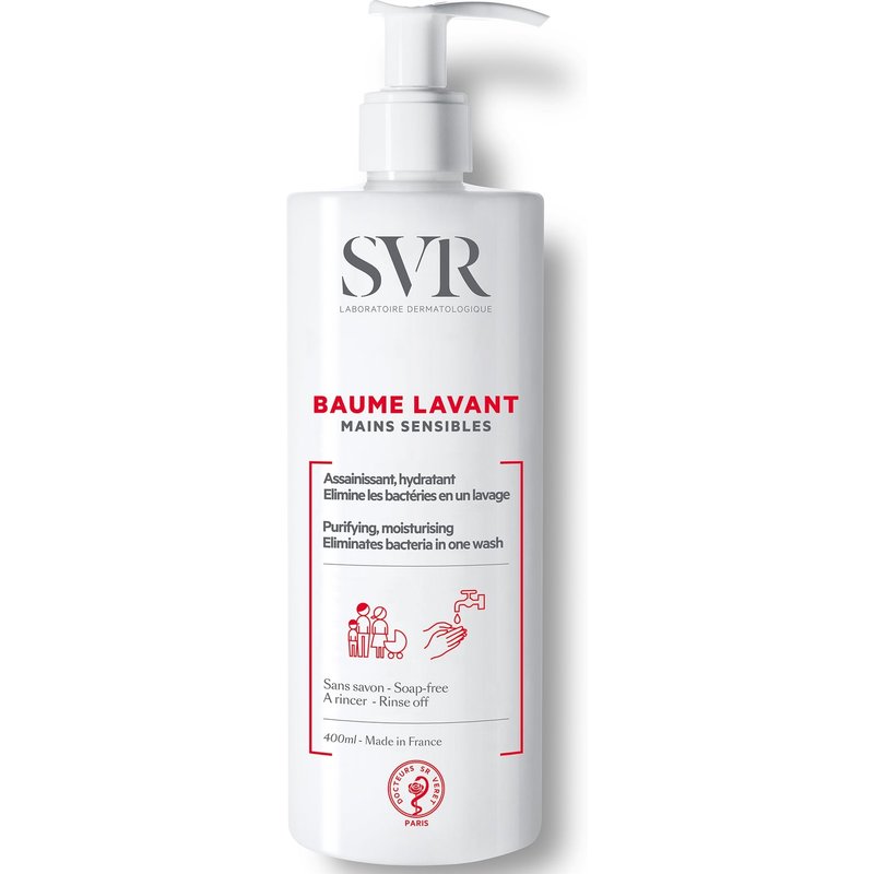 SVR Mild Wash-Off Balm Cleanser for Sensitive and Overwashed Hands 400ml