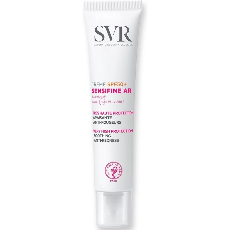 SVR SENSIFINE AR SPF50+ Calming Daily Face SPF Rosacea Cream, UVB/UVA Anti-Redness Sunscreen for Sensitive Skin 40ml