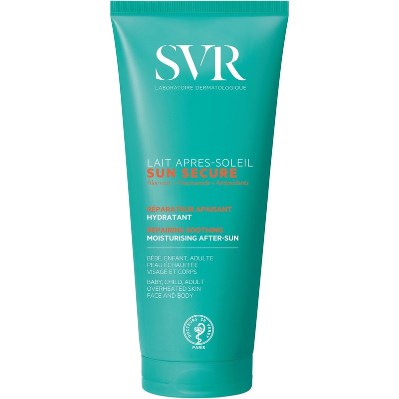 SVR SUN SECURE Soothing Repairing Face & Body After Sun Lotion with Niacinamide & Calming Aloe Vera Extract, All Ages, 200ml
