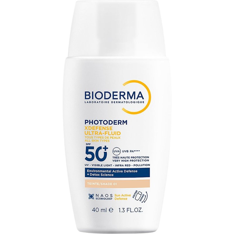 Bioderma XDefense Ultra Fluid SPF50+| Suncare and Urban Protection 40ml (Various Shades) - Shade 01
