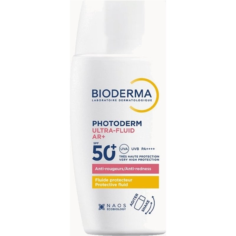 Bioderma Photoderm Ultra-Fluid AR+ SPF50+ Anti-Redness Sunscreen for Sensitive and Rosacea-Prone Skin 40ml