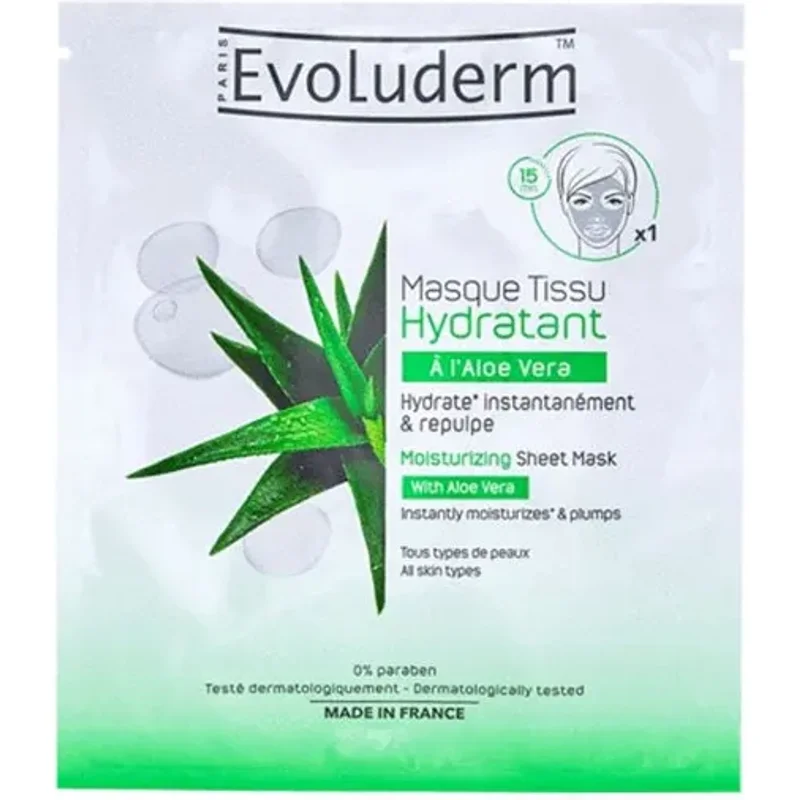 Evoluderm Moisturising Sheet Mask With Aloe Vera 19ml