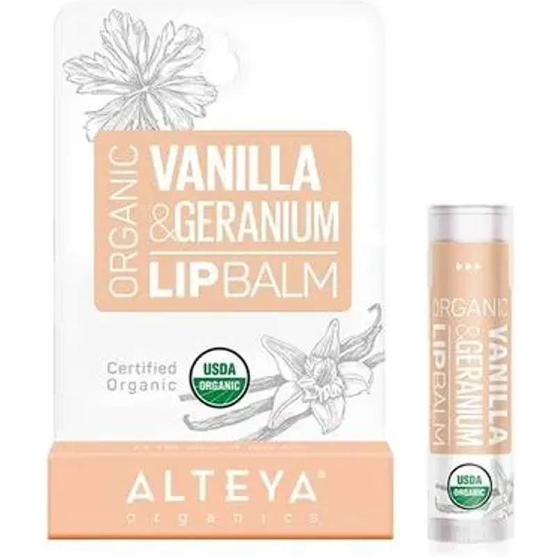Alteya Organics Lip Balm Vanilla & Geranium 5g