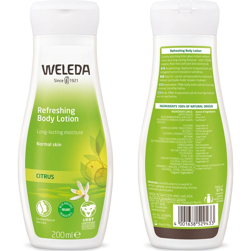 Weleda Refreshing Body Lotion Citrus 200ml