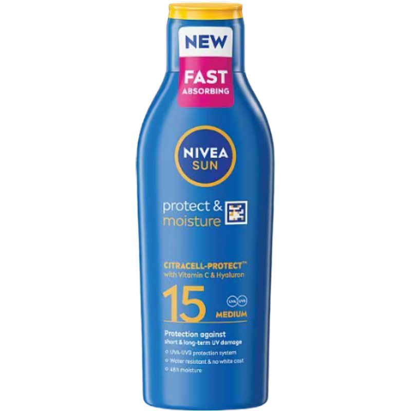 Nivea Sun Protect & Moisture SPF15 Medium Sun Lotion - 200 ml