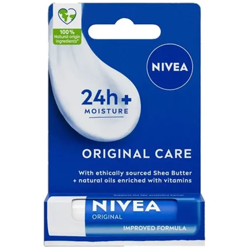 Nivea Original 24h Plus Moisture Care Lip Balm 4.8g