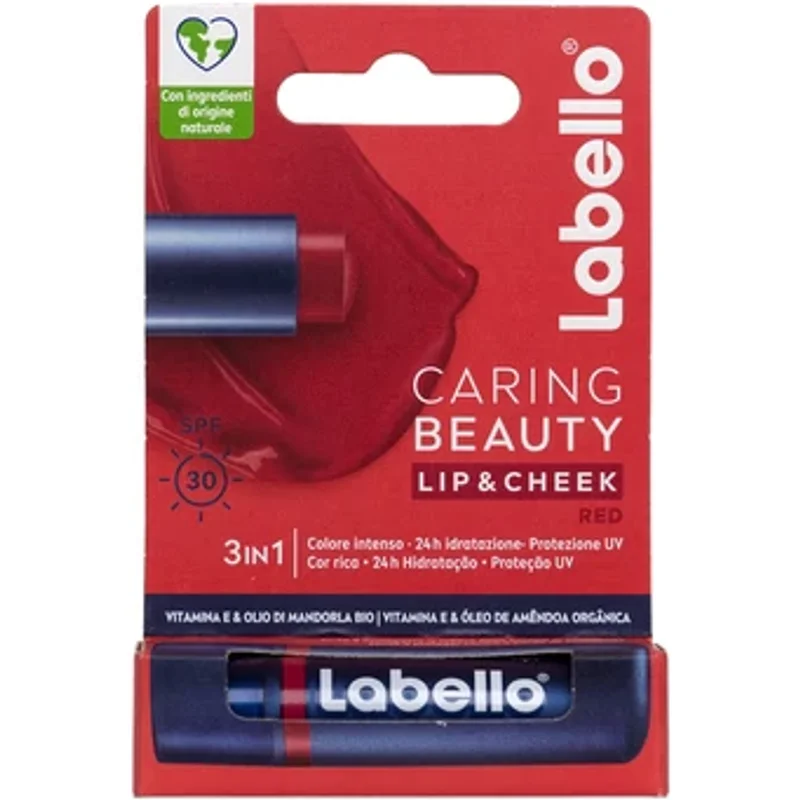 Labello Caring Beauty Lip & Cheek SPF 30 Red
