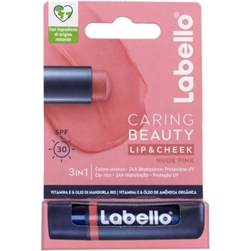 Labello Caring Beauty Lip & Cheek SPF 30 Nude Pink