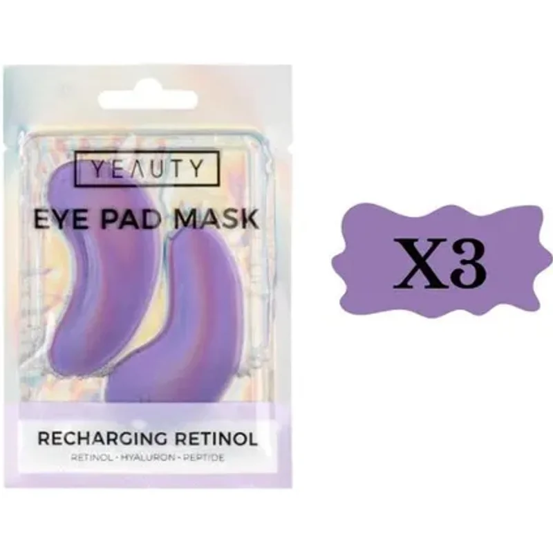 Yeauty Recharging Retinol Eye Pad Mask 3 Packs