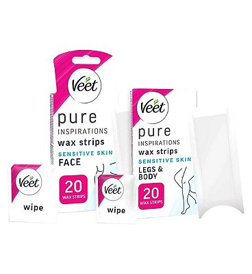 Veet Pure Face & Legs Cold Wax Strip Bundle