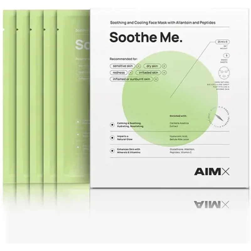 AimX Soothe Me Soothing Sheet Mask With Peptides 5 Sheets