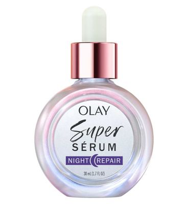 Olay Super Sérum Night Repair 5-in-1 Benefits, Hydrating Face Serum 30ml. Pro-Vitamin B5