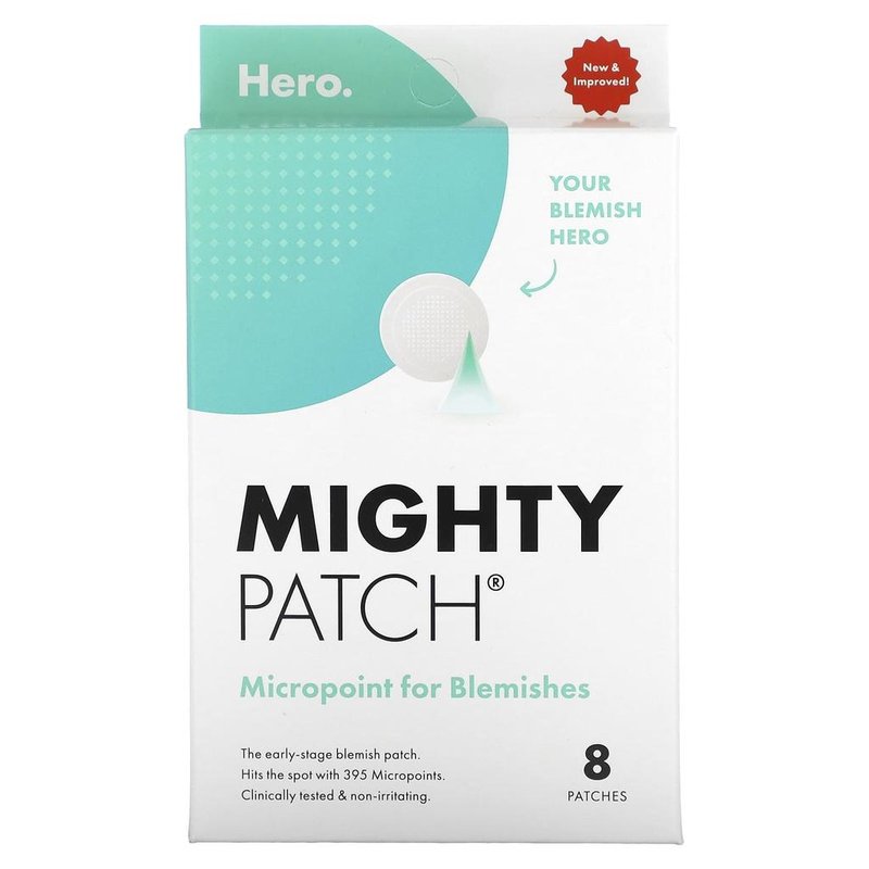 Hero Mighty Patch Micropoint for Blemishes - 8ct: Paraben-Free, Sulfate-Free, Contains Salicylic Acid, Acne-Prone Skin