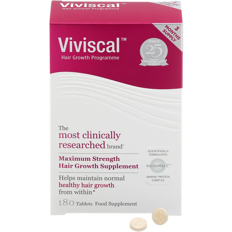 Viviscal Biotin and Zinc Hair Supplement Tablets for Women - 180 Tablets (3 Month Supply)