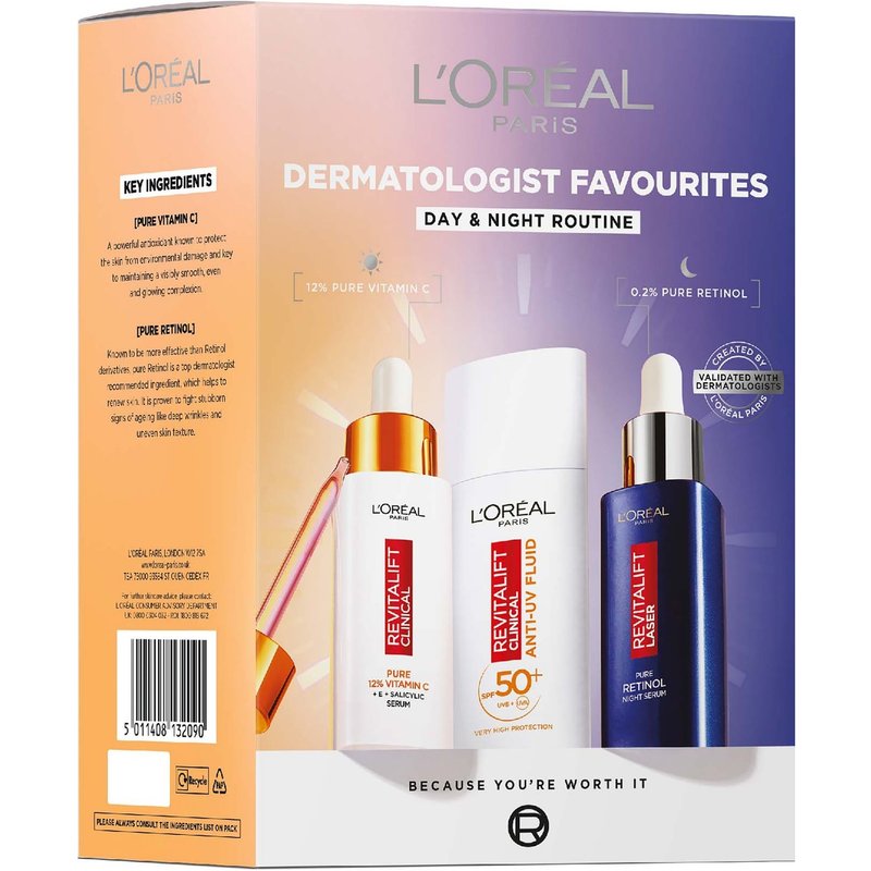 L'Oréal Paris Revitalift Vitamin C, Retinol and SPF50+ Gift Set
