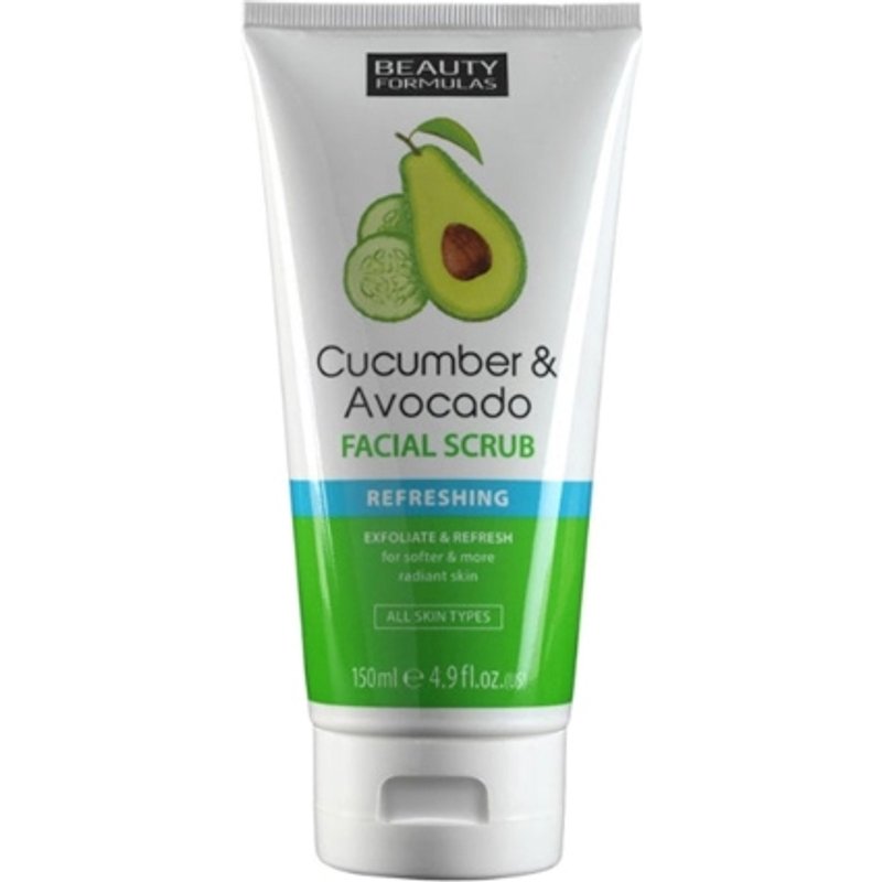 Beauty Formulas Cucumber & Avocado Facial Scrub - 150ml