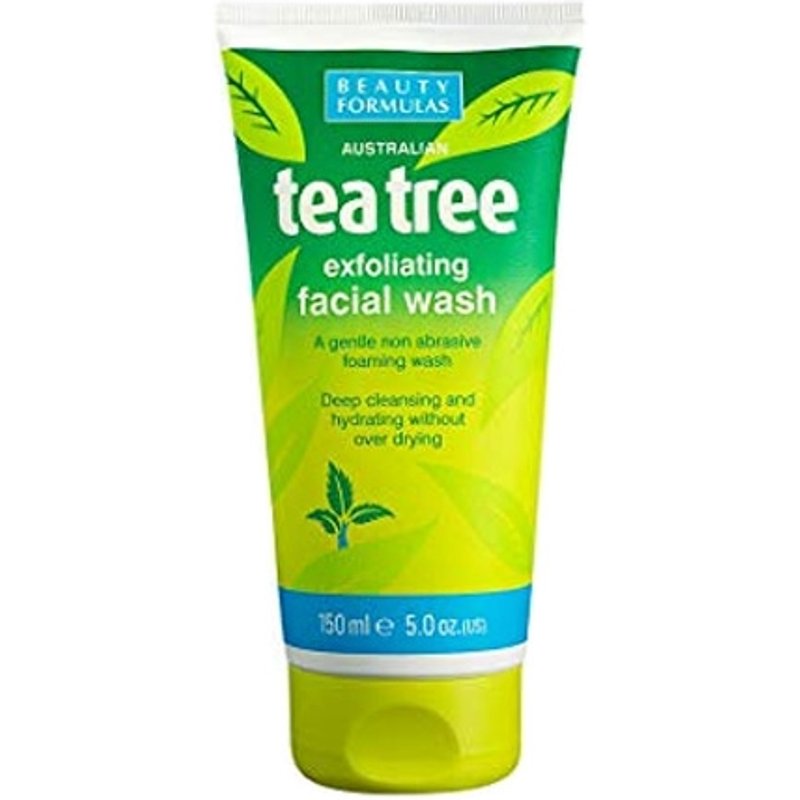 Beauty Formulas Tea Tree Exfoliating Facial Cleanser - 150 ml