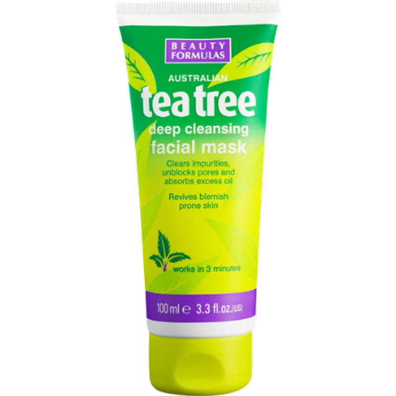 Beauty Formulas Tea Tree Deep Cleansing Face Mask - 100 ml