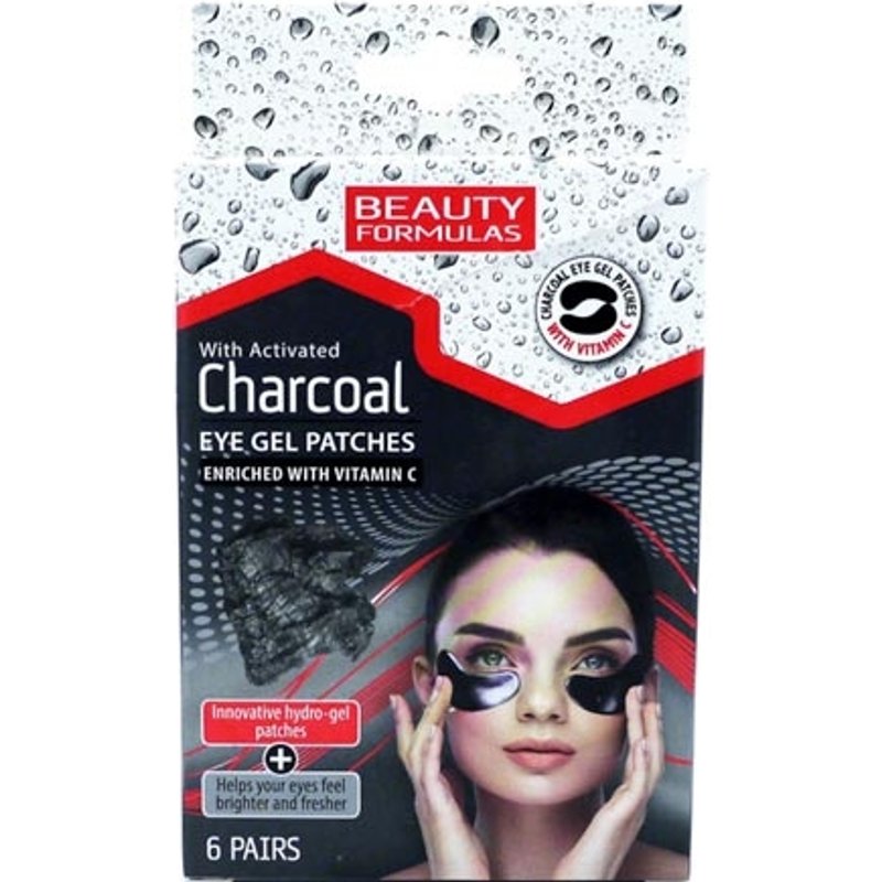 Beauty Formulas Charcoal Gel Eye Mask - 6 pairs